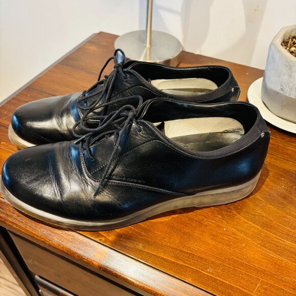 Porsche Design Shoes Black Leather US 10 Made In Italy - Picture 2 of 5